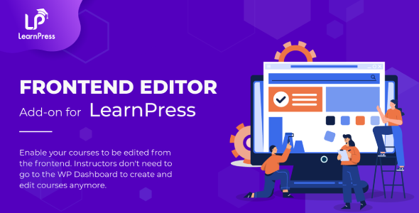 Frontend Editor Add-on for LearnPress